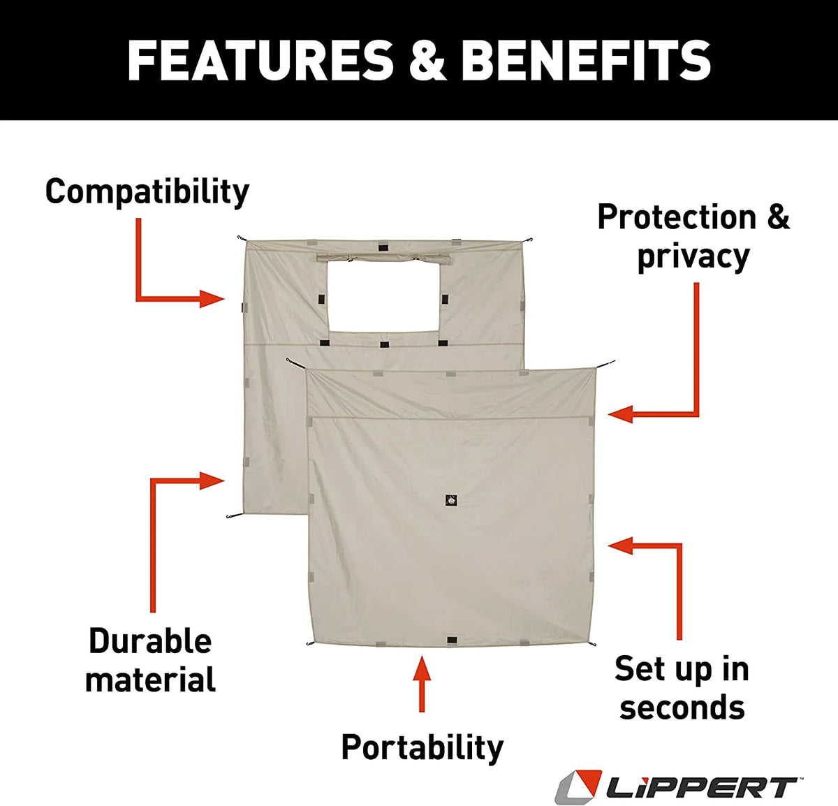 Gazebo Wind Panels E5947