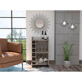 Light Gray Glass Door Bar Cart H78543