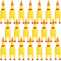 Yellow Rubber Chicken 20 Pcs J524