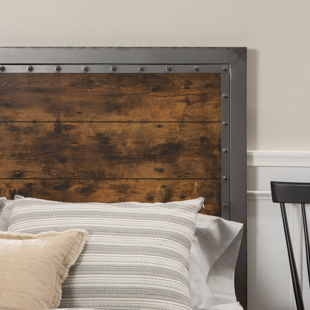 Queen Metal and Wood Headboard F14996