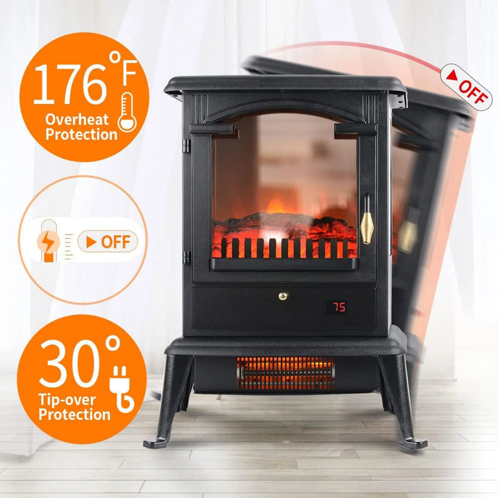 Electric Fireplace Heater Stove with Remote 2 Pack F5770