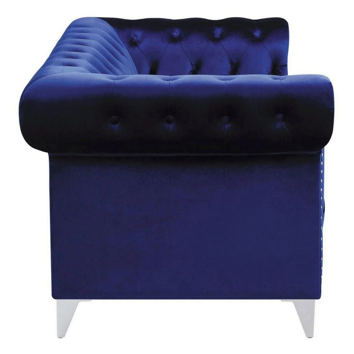 Blue Velvet Tuxedo Sofa G533