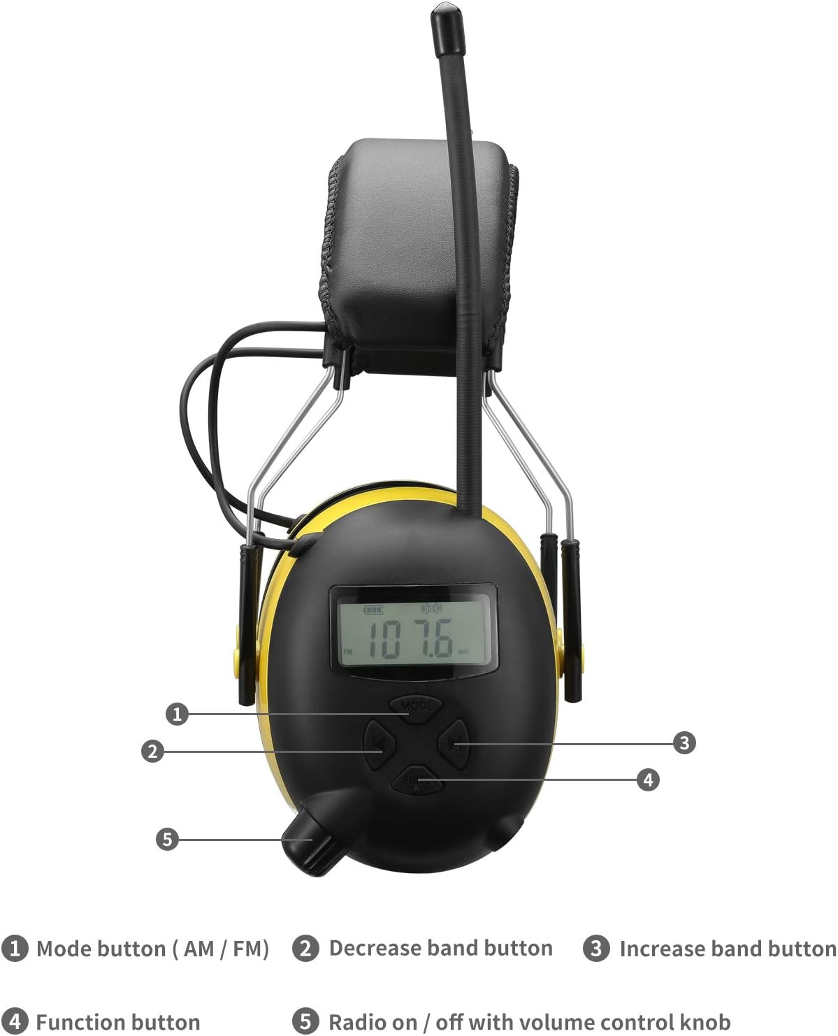 Am/Fm Radio 30db Noise Cancelling Ear Protection V9082
