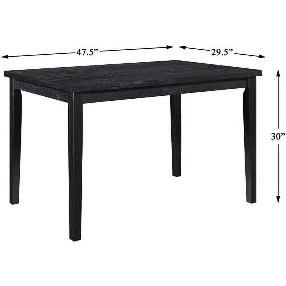 Black Wood Dining Room Table E654544