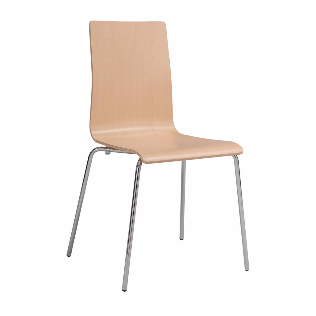 Beech Stack Chair, 2/Carton U33345