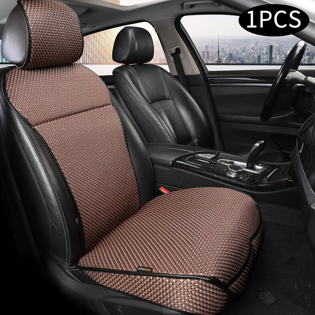 Black Grey 2PCS Breathable Car Seat Cover Y9699