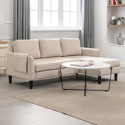 3 Seats Sleeper Sectional Sofa with Pull Out Bed Q148