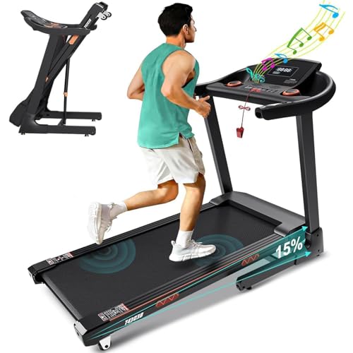15% Auto Incline Folding Treadmill with Wide Belt, 320 lb Capacity R4292