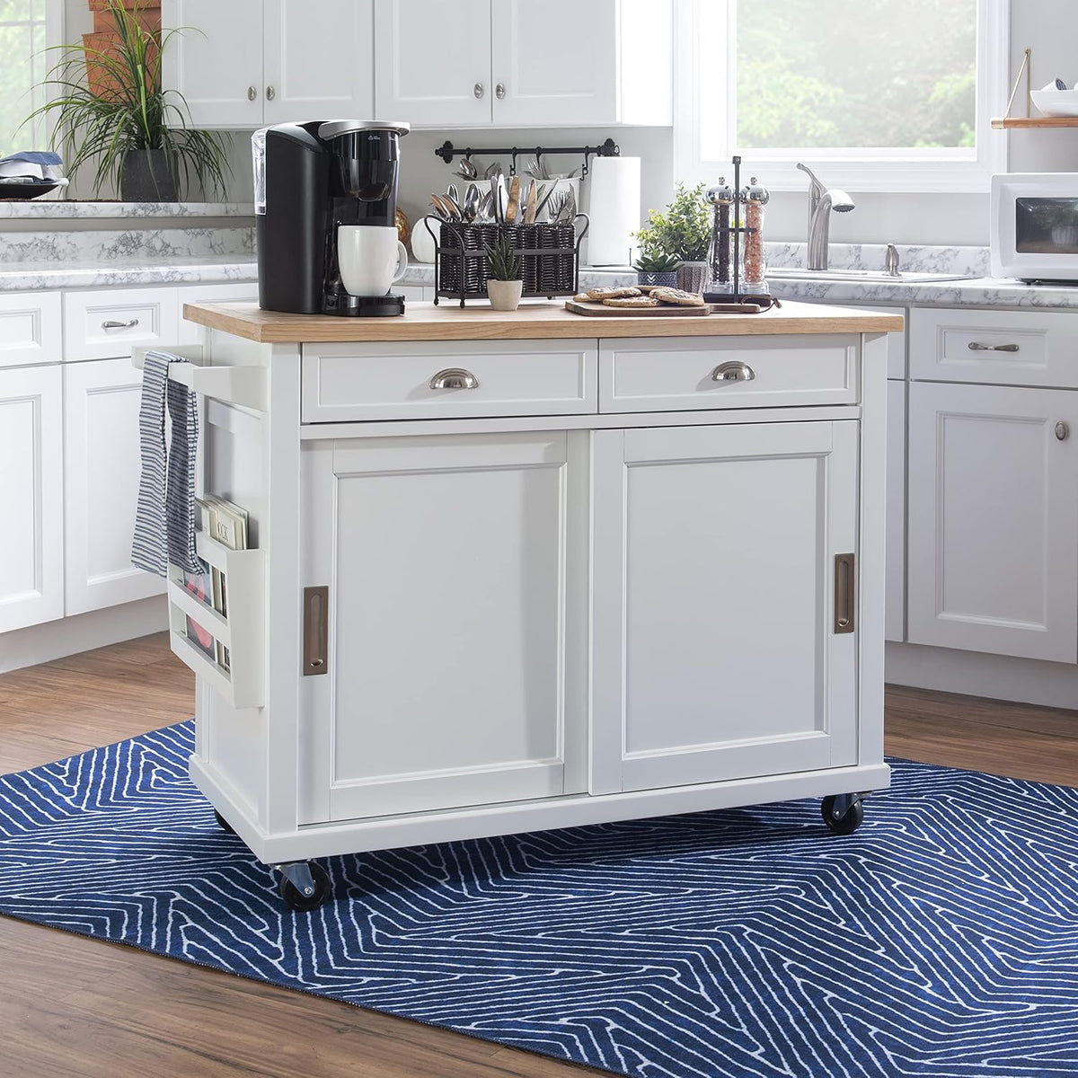 White Kitchen Cart O13935
