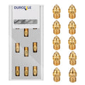 3D Printer Brass Nozzles Kit 0.4mm 0.6mm 0.8mm Pack of 8 K67370