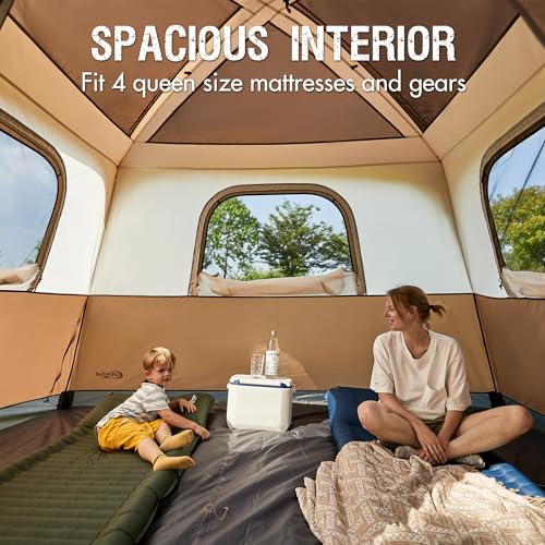 6 Person Camping Tent with Porch W8742
