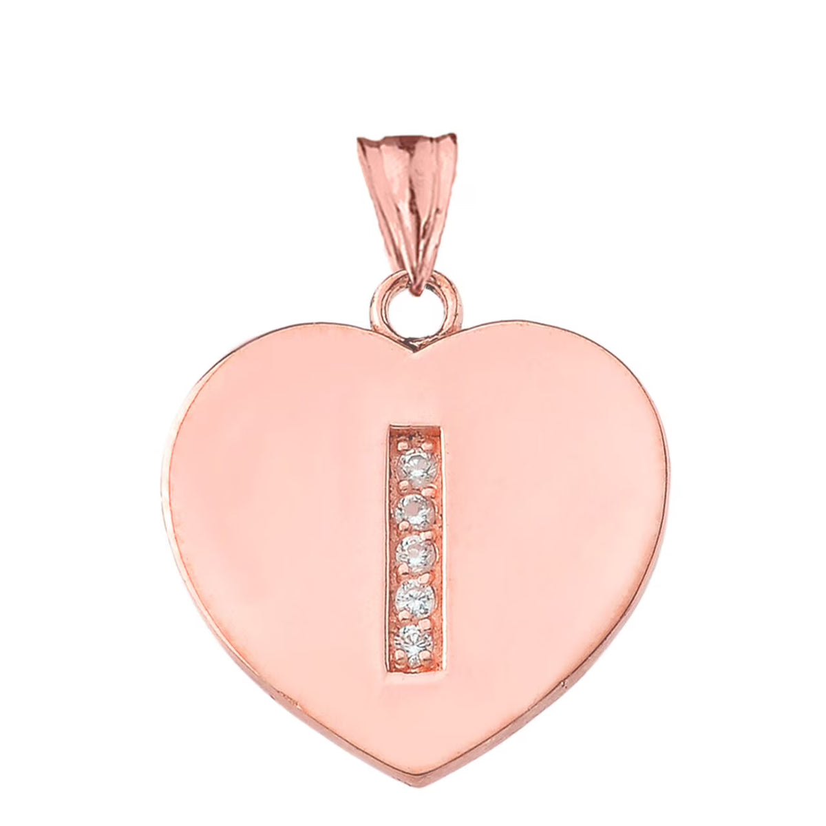 Rose Gold Heart Pendant Necklace N432482