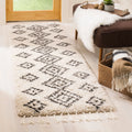 Geometric Moroccan Shag Runner Rug J5899