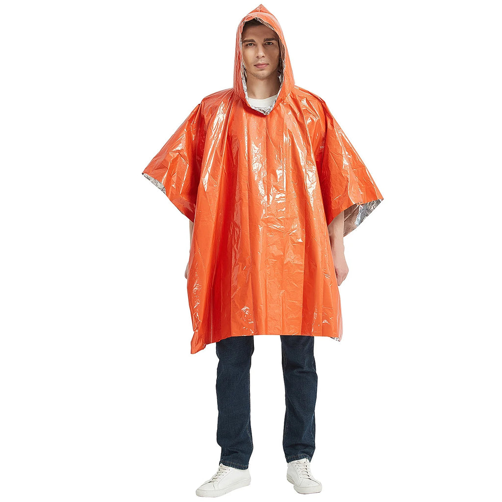 Waterproof Thermal Poncho Raincoat with Sleeping Bag and Tent Shelter D211139