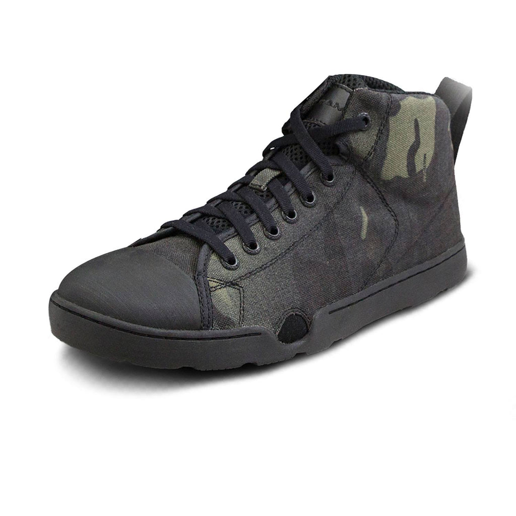 Black Multicam Wide Mid Boots Q115