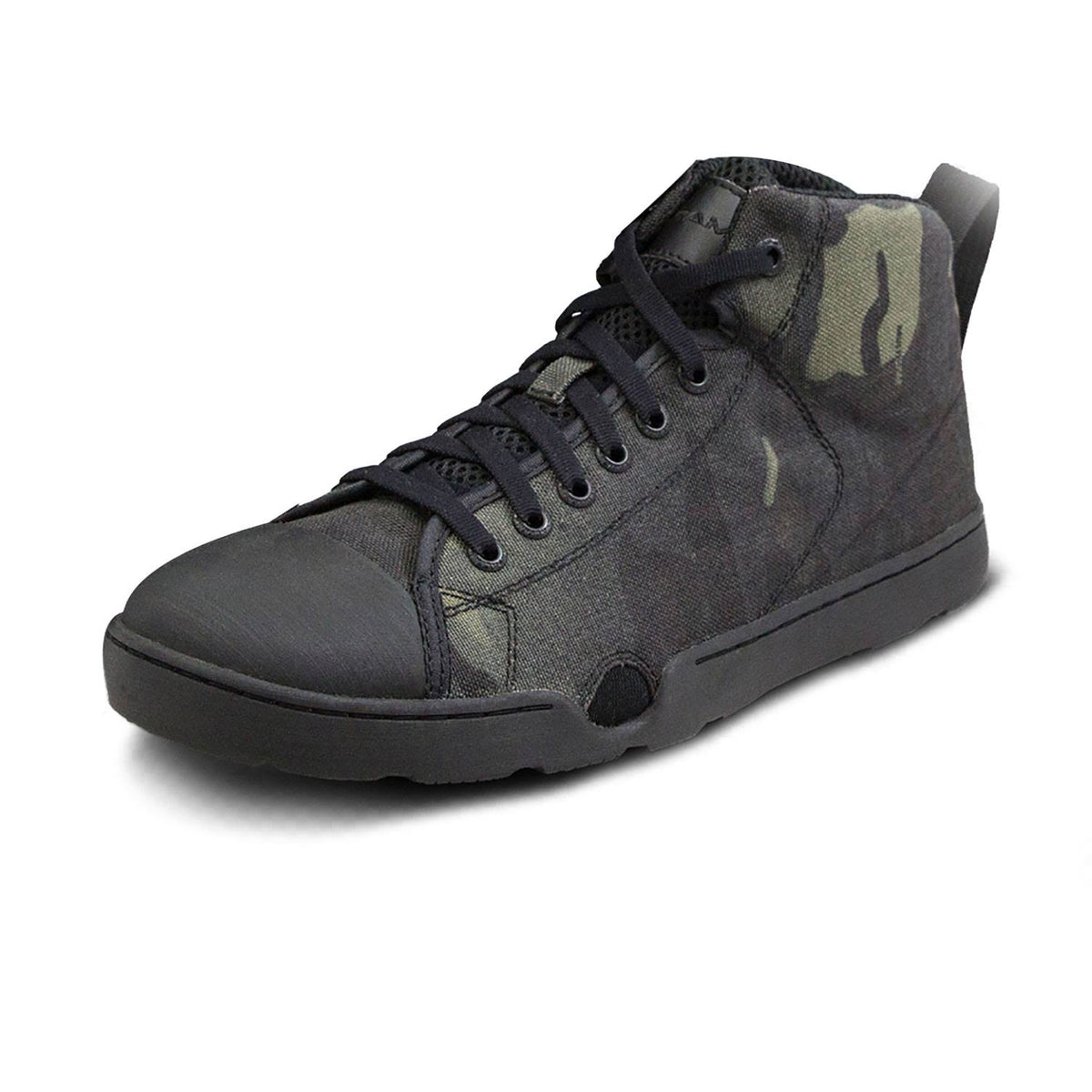 Black Multicam Wide Mid Boots Q115