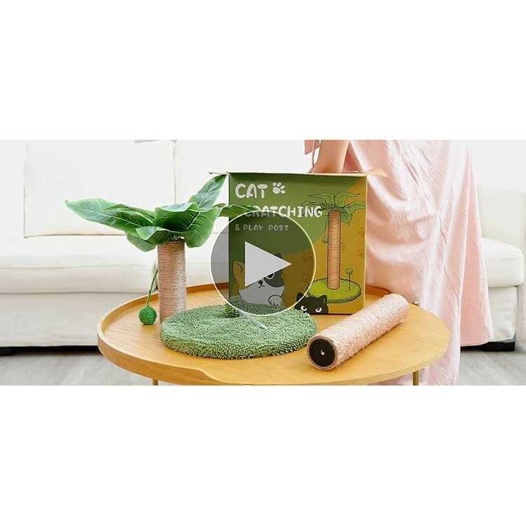 26 Cat Scratching Post with Sisal Rope and Ball Toys F56182