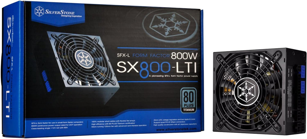 800W SFX-L 80 Plus Titanium Modular Power Supply with Japanese Capacitors R74926