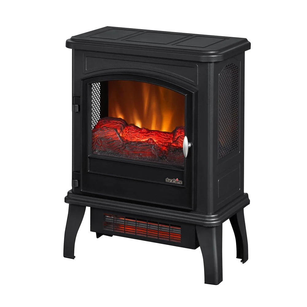 Black Infrared Quartz Electric Fireplace Stove Heater F8604
