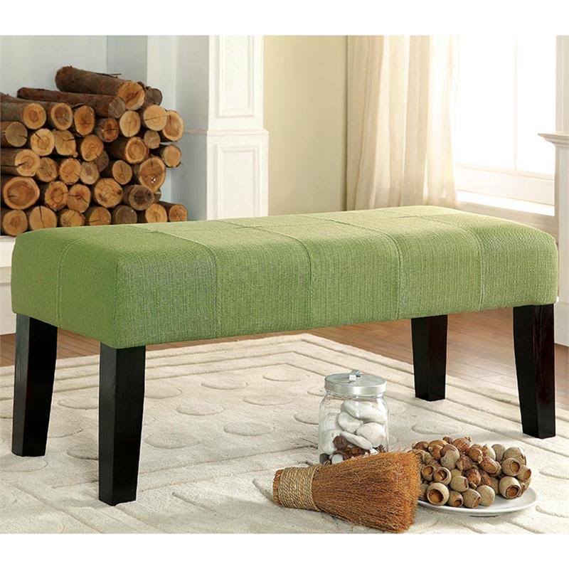 Green Fabric Accent Bench Y44853