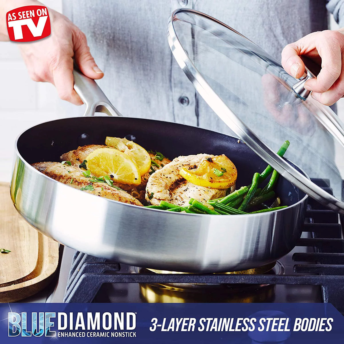 Ceramic Non-stick 6 Piece Cookware Set S80910