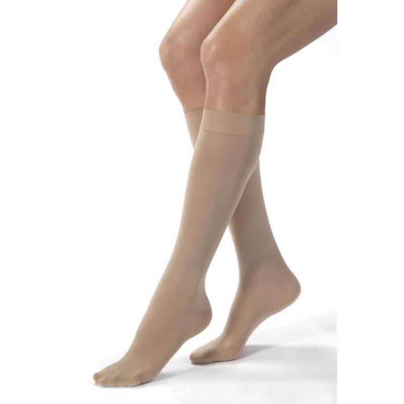 Opaque 20-30 mmHg L-Full Calf Black Knee High Y97337