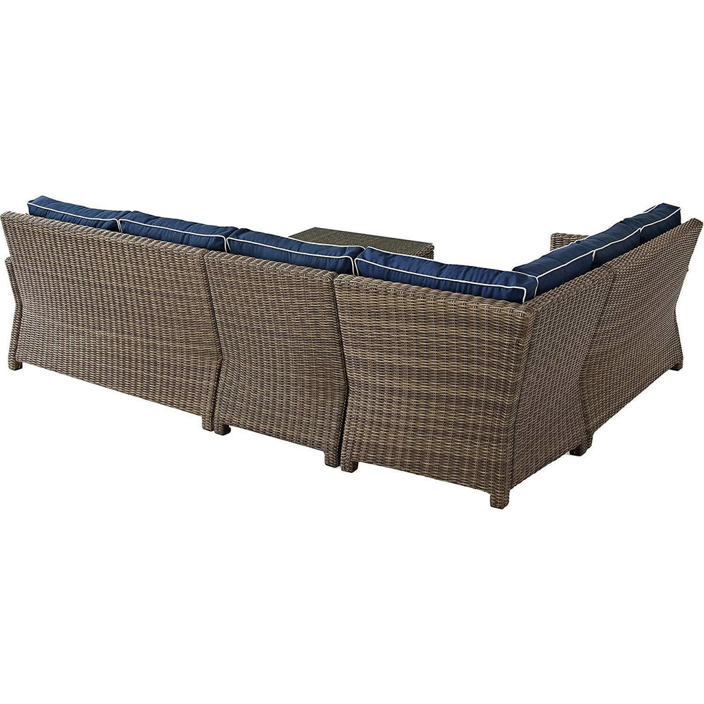 5Pc Outdoor Wicker Sectional Set J738544