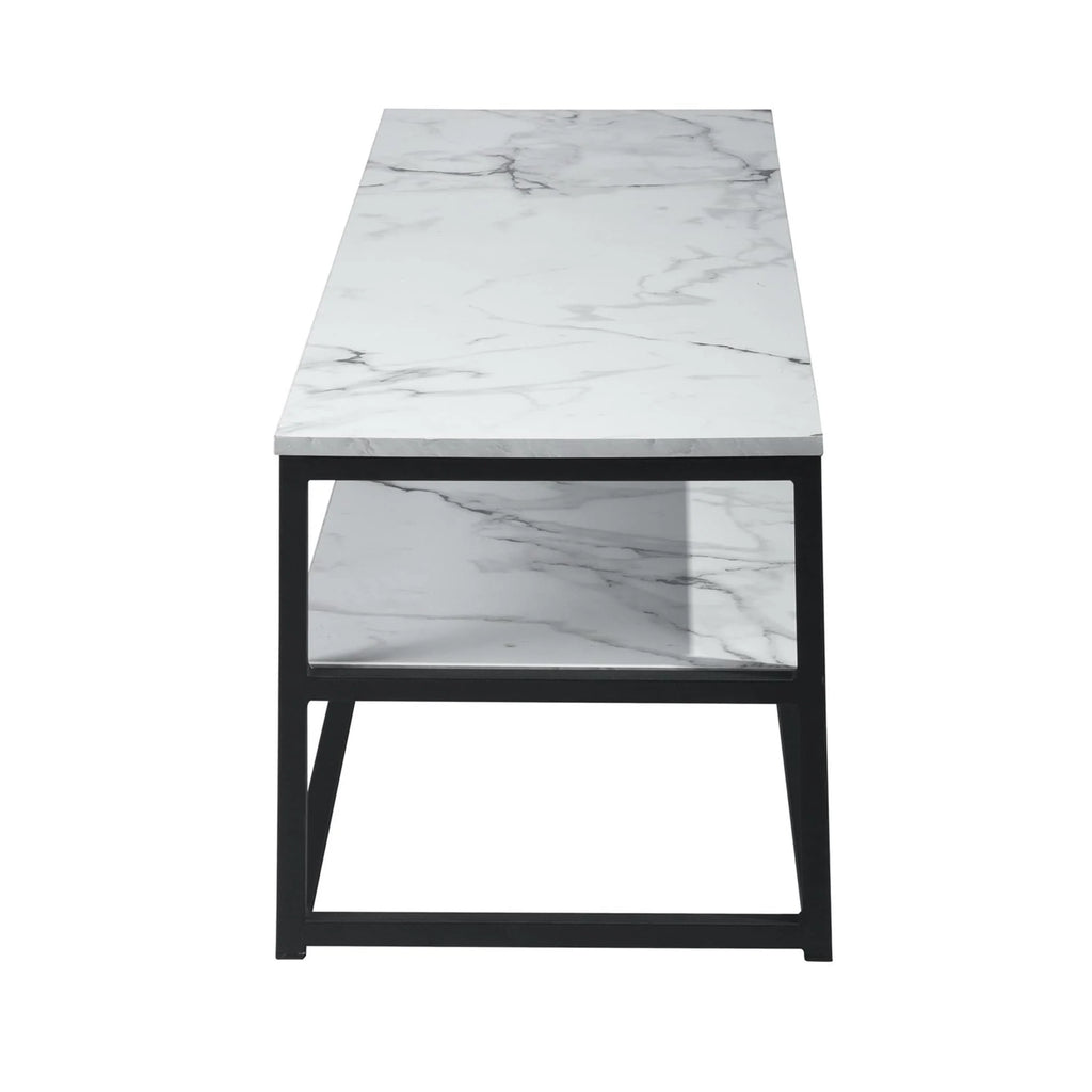 White Wooden End Table with Storage W104241