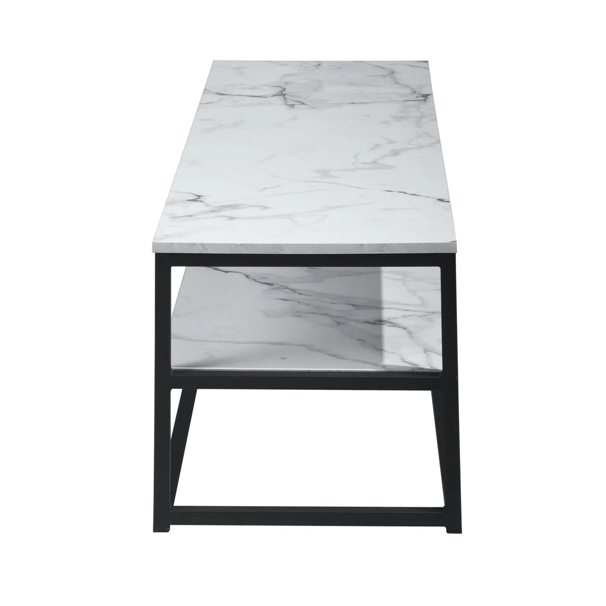 White Wooden End Table with Storage W104241