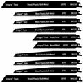 10pc Reciprocating Saw Blades 9x22 Wood Soft-Metal F80134