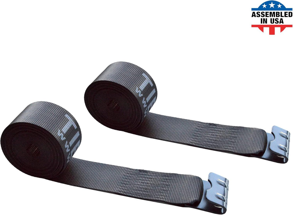 Yellow 4 x 60' Heavy Duty Tie Down Straps Pack of 2 D367