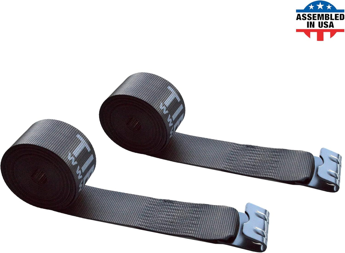 Yellow 4 x 60' Heavy Duty Tie Down Straps Pack of 2 D367