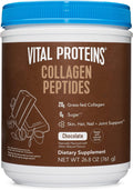 Chocolate Collagen Powder Supplement Type I III Hydrolyzed Collagen 27g per Serving 26.8 oz Canister Pack of 2 T8088