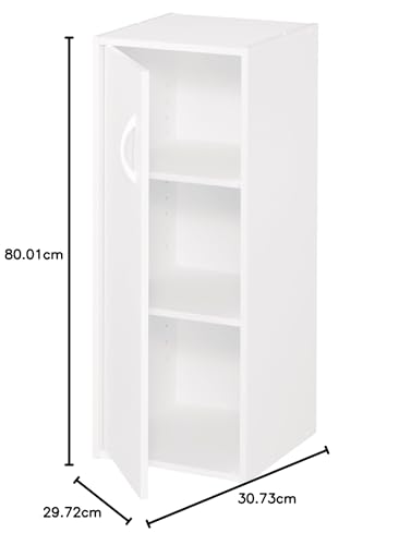 White Stackable 1-Door Organizer N971