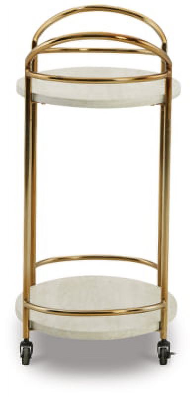Cream/Gold Bar Cart G159056