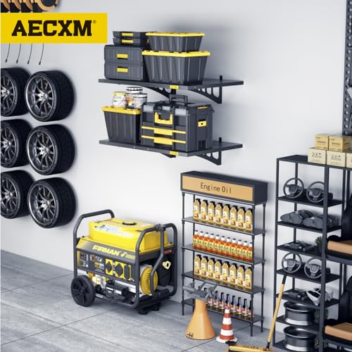 4-Pack Adjustable Heavy Duty Wall Mounted Metal Shelving R65268