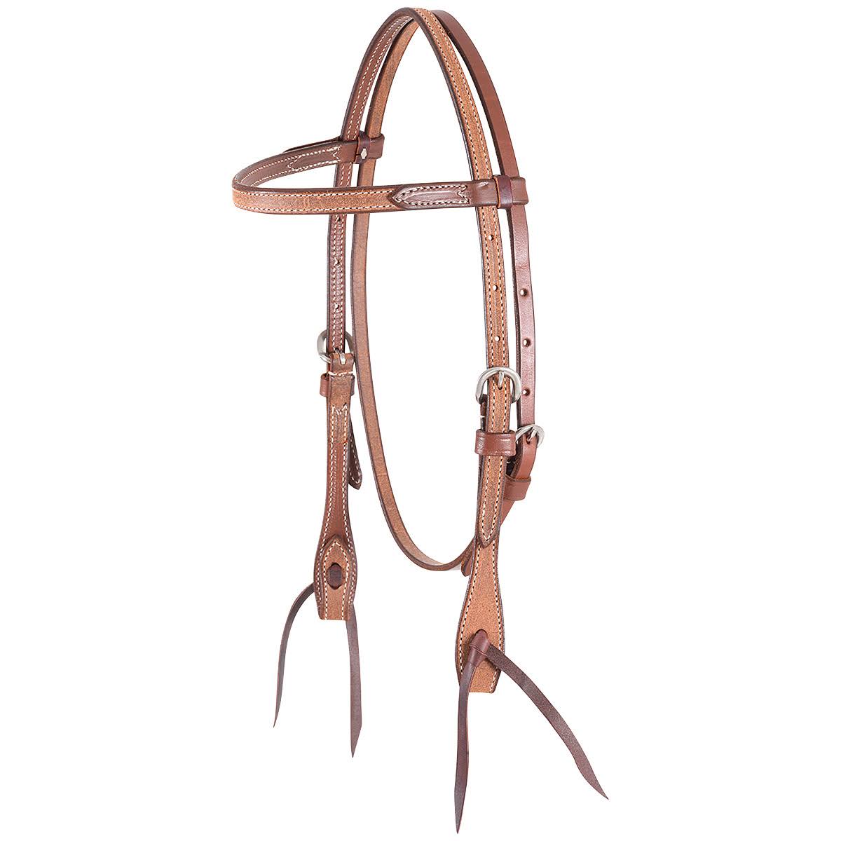 Natural Roughout Browband Headstall N130