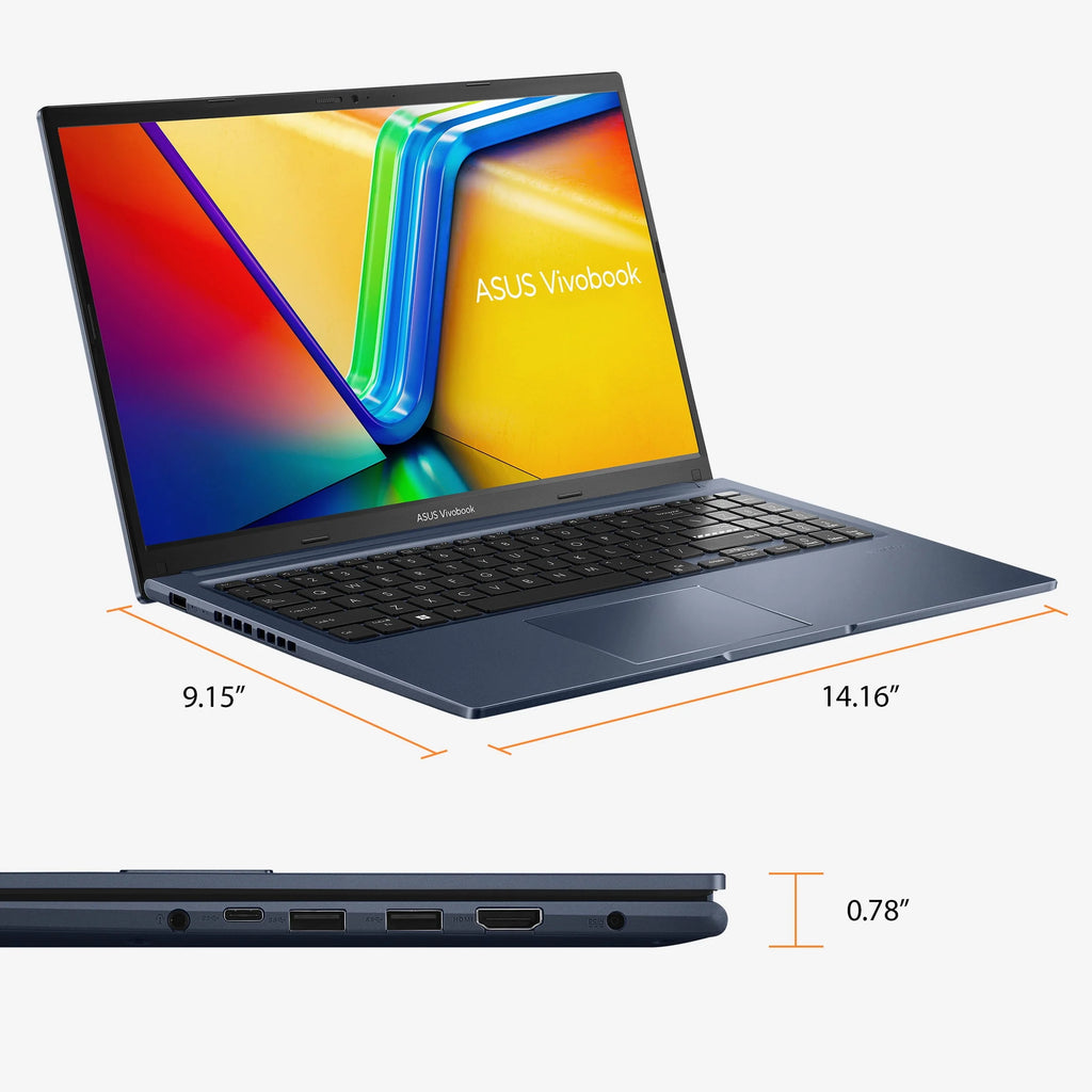 15.6" Touch Intel Core i7-1255U 16GB RAM 512GB SSD Quiet Blue Windows 11 Home Laptop A84990