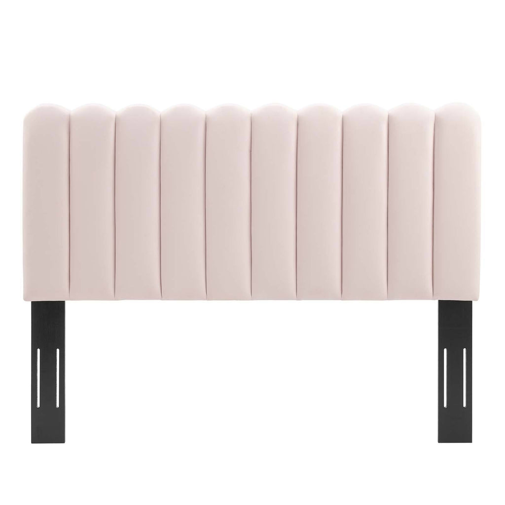 Pink Velvet Full/Queen Headboard H4643