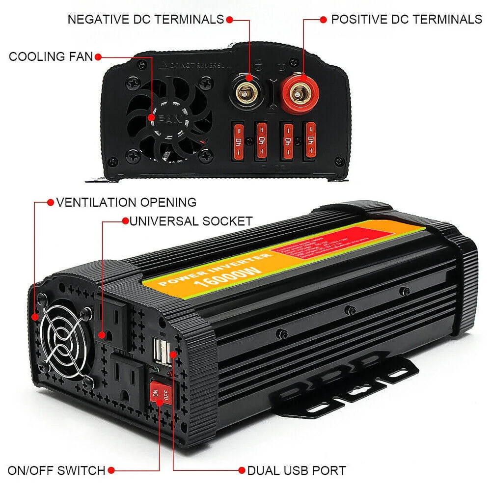 8000 Watts Pure Sine Wave Power Inverter D9461