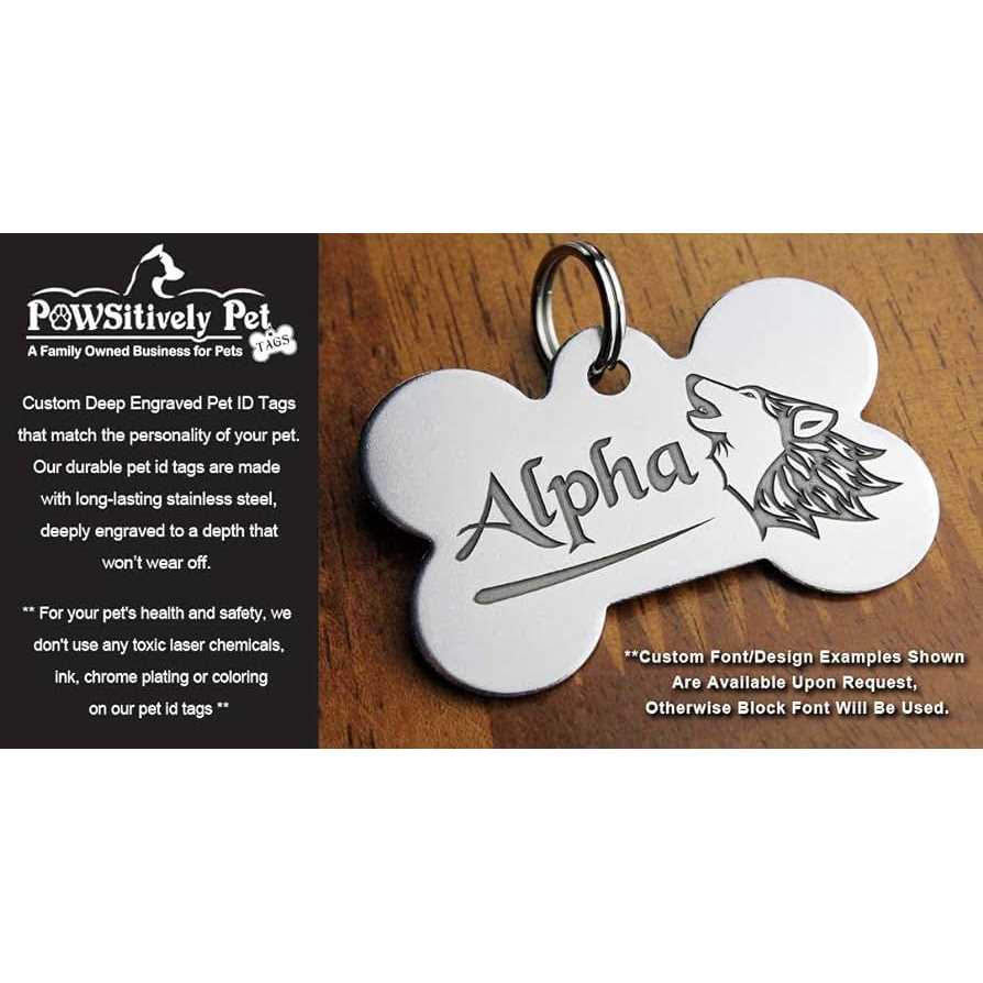 Stainless Steel Custom Deep Engraved Pet ID Tags F562287