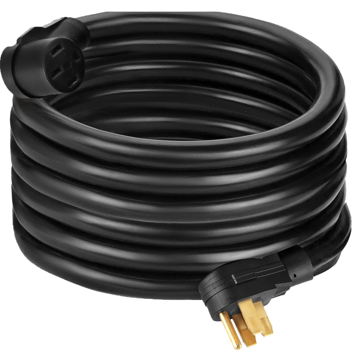 50ft 40 Amp AWG8 RV Extension Cord with Grip Handles W704