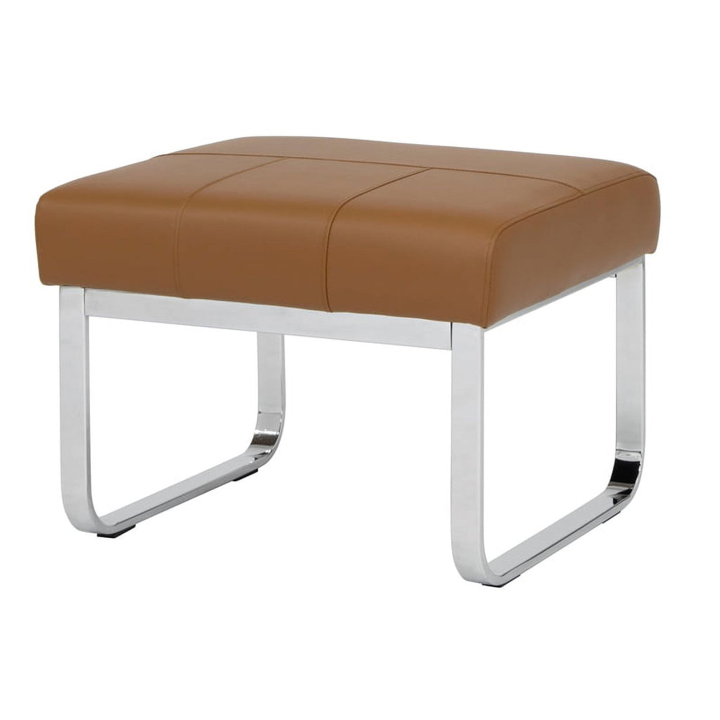 Caramel Brown 2-Piece Accent Chair and Ottoman Set Y6625