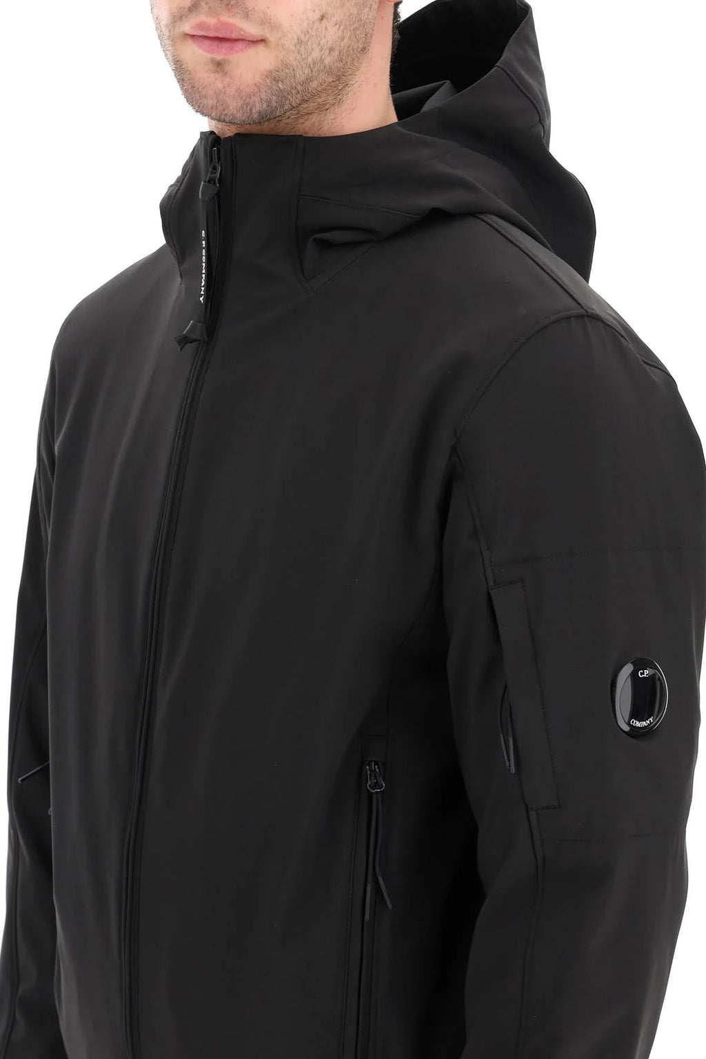 Black Technical Hooded Jacket G92973
