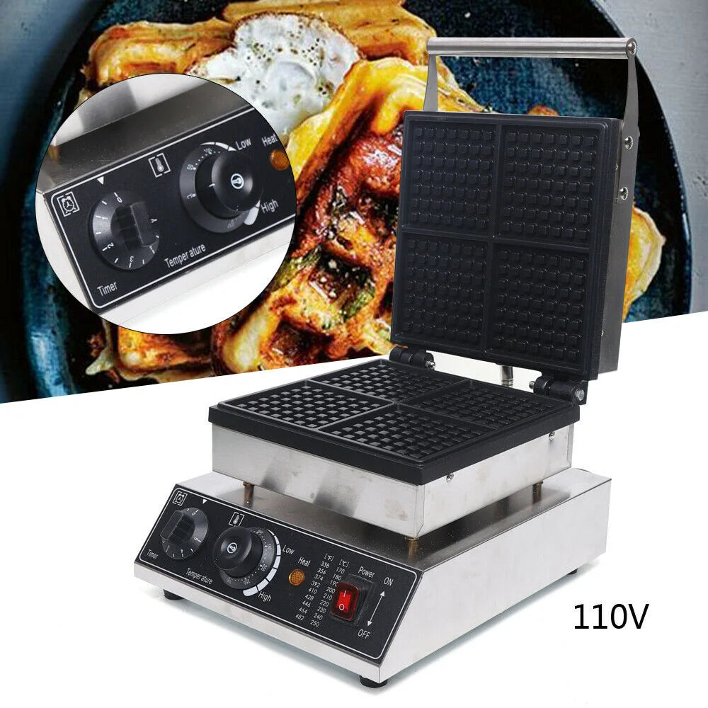 1750W Non-Stick Electric Waffle Maker S382