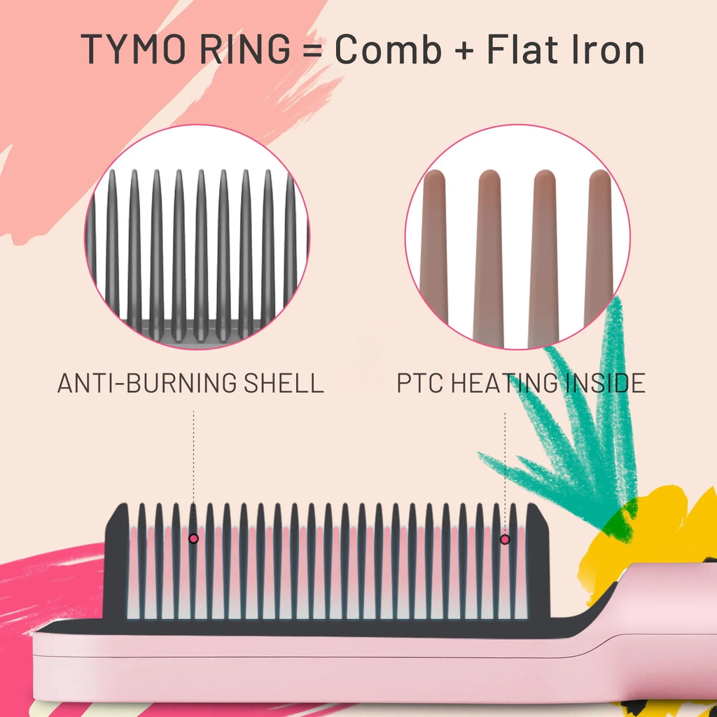 Pink Hair Straightener Brush H76680