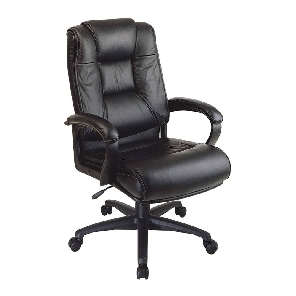 Black Leather Executive Swivel Chair G7355