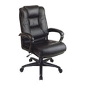 Black Leather Executive Swivel Chair G7355