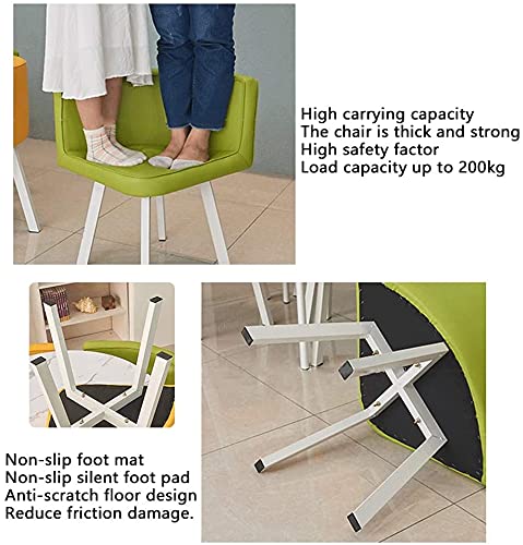 White 80cm Round Table with 4 PU Leather Chairs N33318