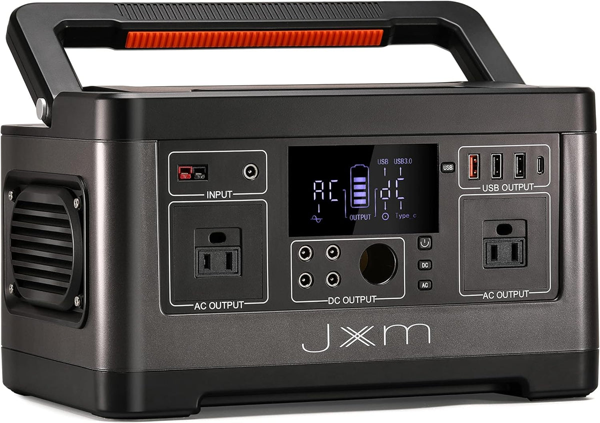 Portable Power Station 519Wh 500W Pure Sine Wave AC Outlet 12V DC P107328